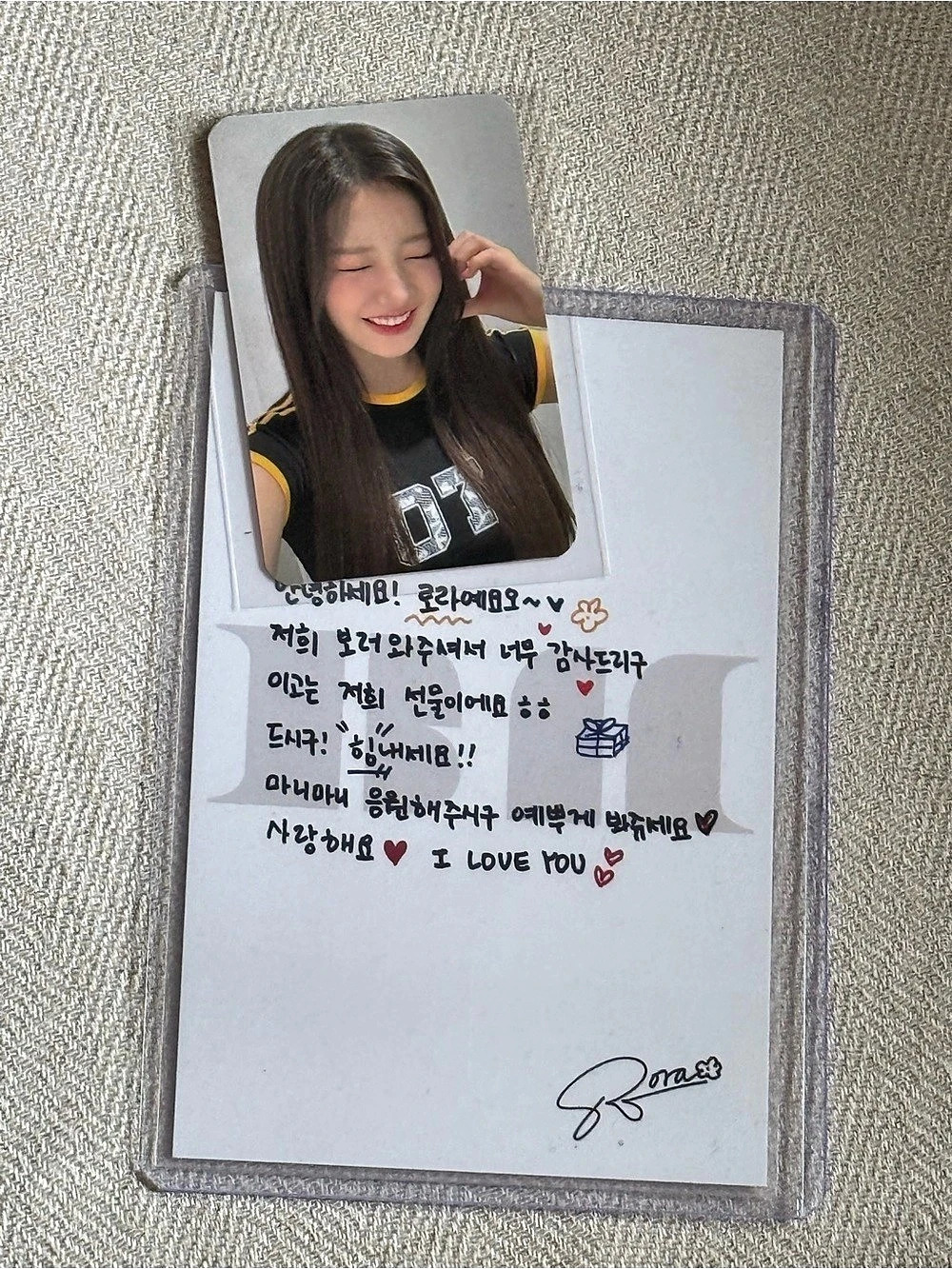 BABYMONSTER RORA PHOTOCARD 2.0 SBS INKIGAYO OFFICIAL